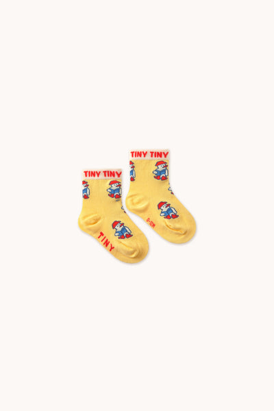 Tiny Cottons Baby Readers Medium Socks Mellow Yellow