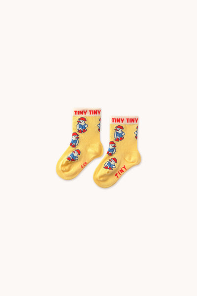 Tiny Cottons Baby Readers Medium Socks Mellow Yellow