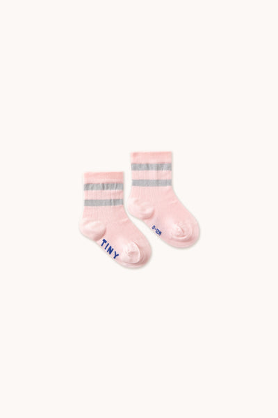 Tiny Cottons Baby Stripes Medium Socks Pack Pastel Pink