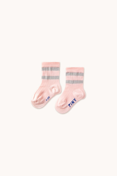 Tiny Cottons Baby Stripes Medium Socks Pack Pastel Pink