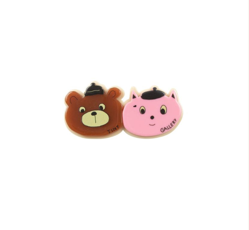 Tiny Cottons Bear And Cat Big Clip