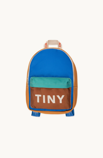 Tiny Cottons Color Block Backpack Blue/Emerald