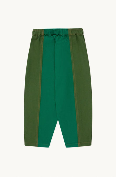 Tiny Cottons Color Blocked Pant Deep Green