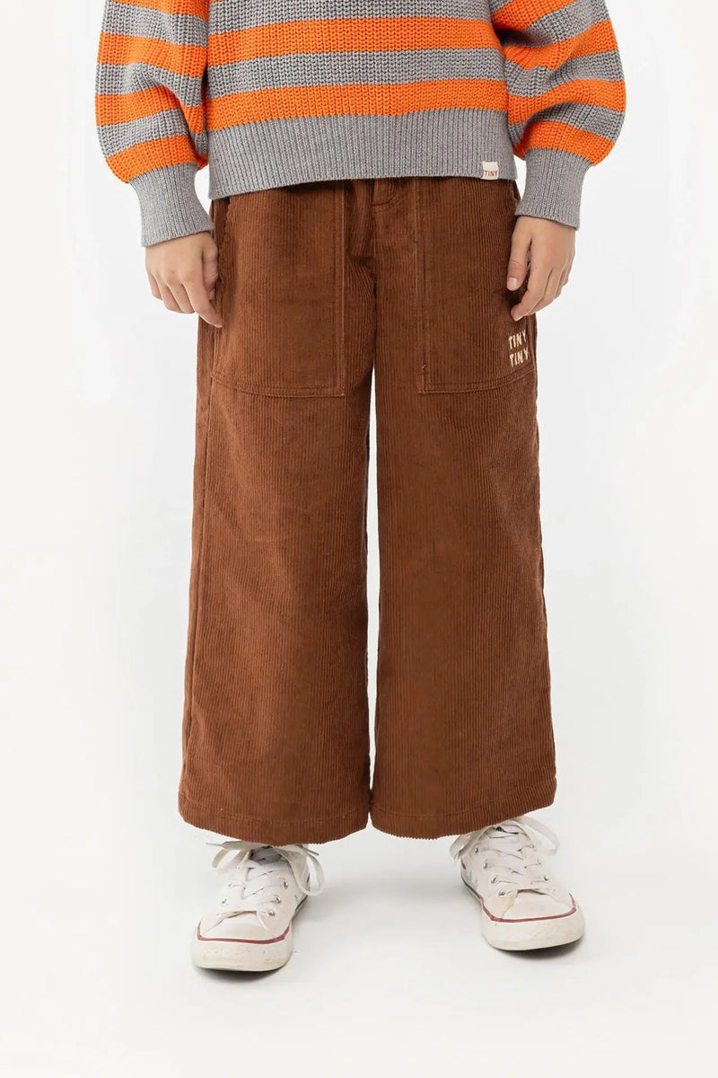 Tiny Cottons Corduroy Buttoned Pant Chocolate