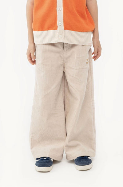 Tiny Cottons Corduroy Buttoned Pant Vanilla