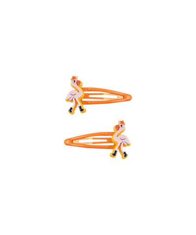 Tiny Cottons Flamingo Hair Clips Set Yellow