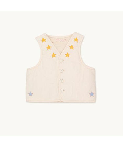 Tiny Cottons Padded Stars Vest light cream