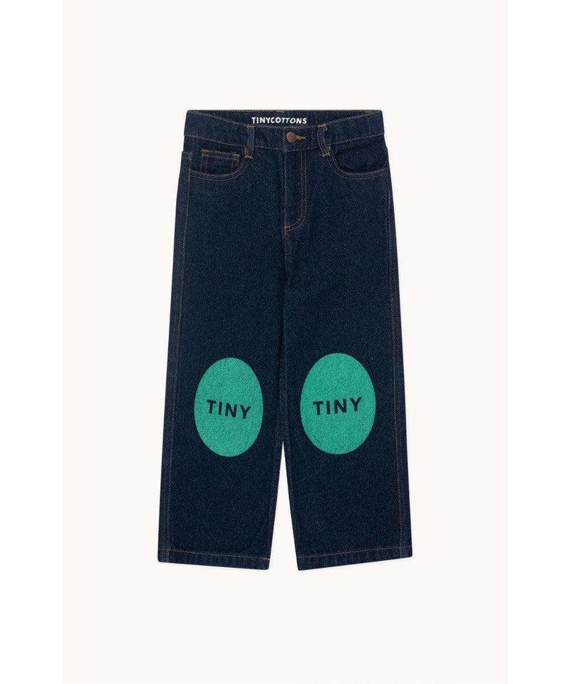 Tiny Cottons Printed Jeans Dark Wash Denim