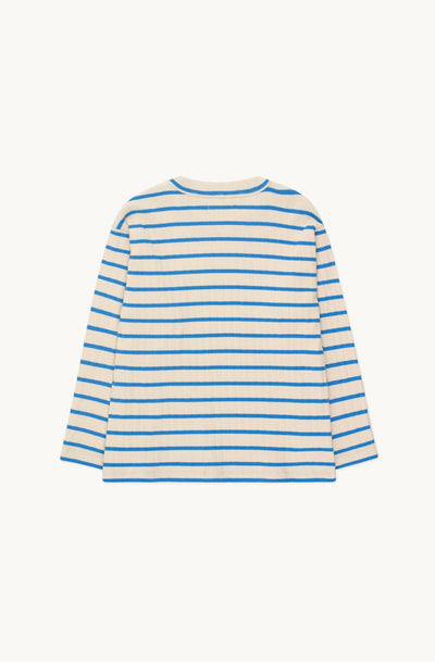 Tiny Cottons Rib Stripes Tee Vanilla