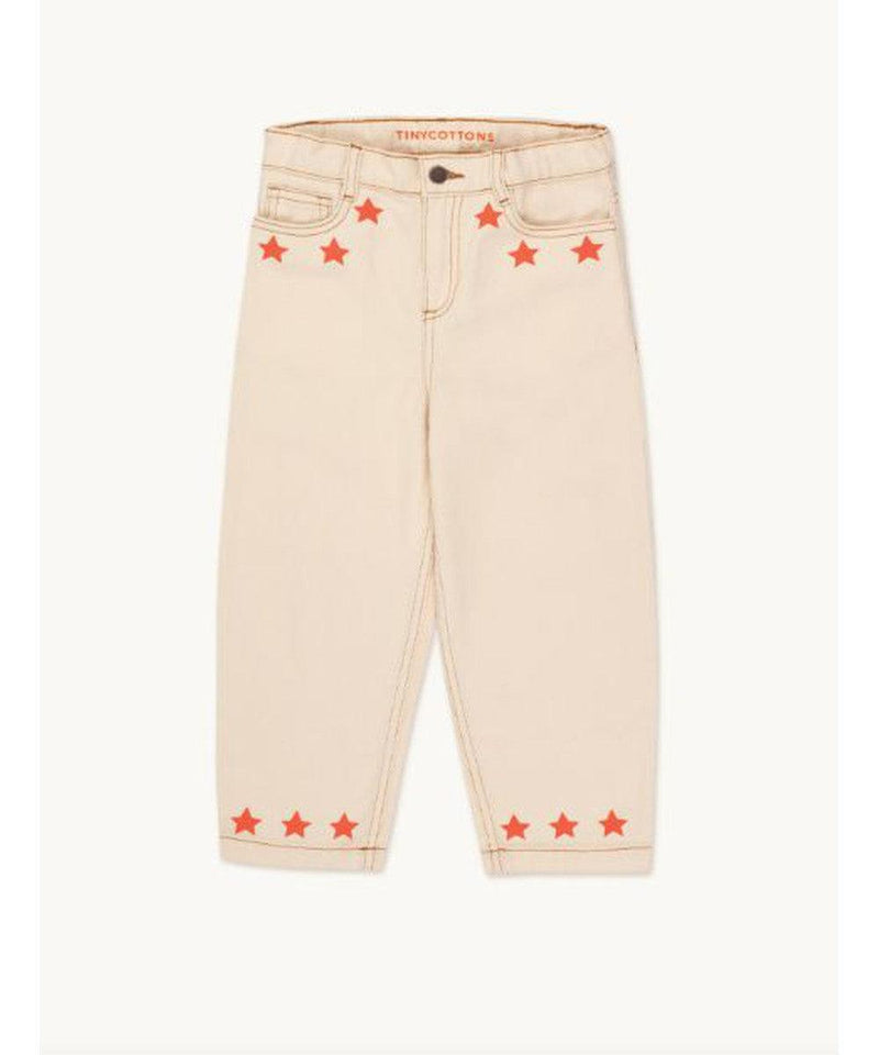 Tiny Cottons Stars Baggy Jeans light cream