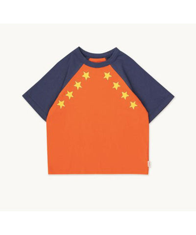 Tiny Cottons Stars Tee orange red/light navy