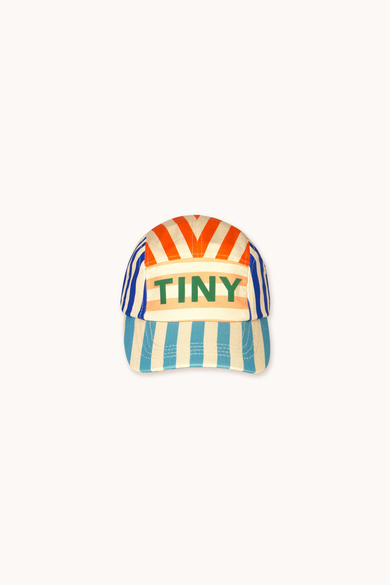 Tiny Cottons Striped Cap Vanilla/Summer Red