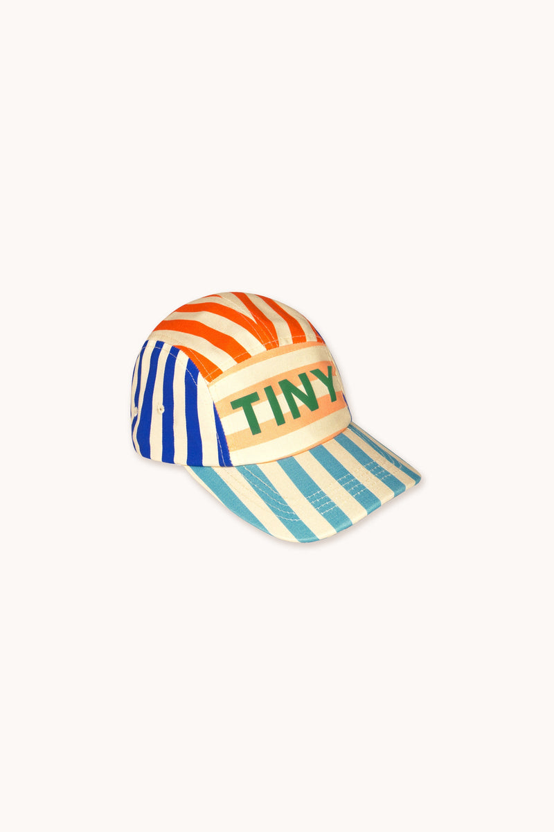 Tiny Cottons Striped Cap Vanilla/Summer Red