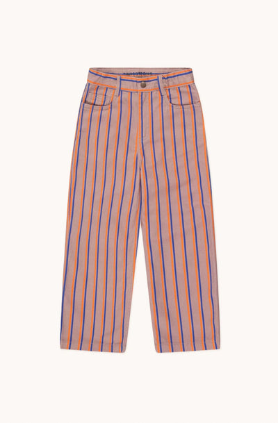 Tiny Cottons Striped Trousers Taupe