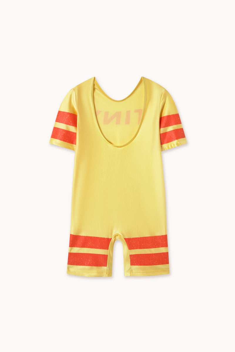 Tiny Cottons Stripes Jumpsuit Yellow Gold