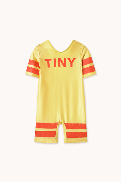 Tiny Cottons Stripes Jumpsuit Yellow Gold