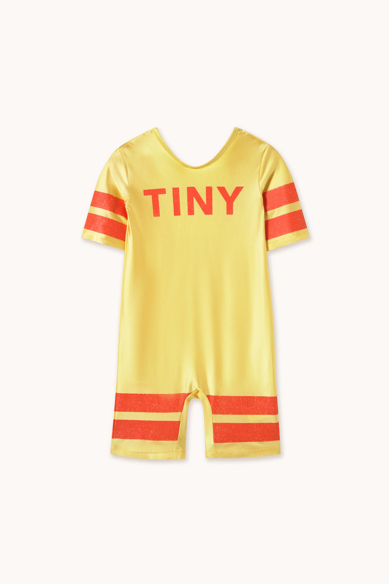 Tiny Cottons Stripes Jumpsuit Yellow Gold