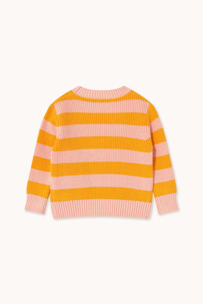 Tiny Cottons Stripes Sweater Yellow/Pastel Pink