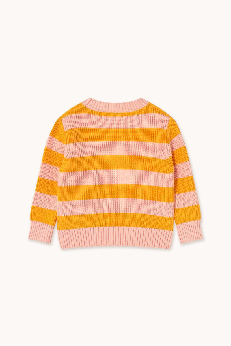 Tiny Cottons Stripes Sweater Yellow/Pastel Pink