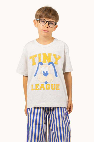 Tiny Cottons Tiny League Graphic Tee Light Grey Heather