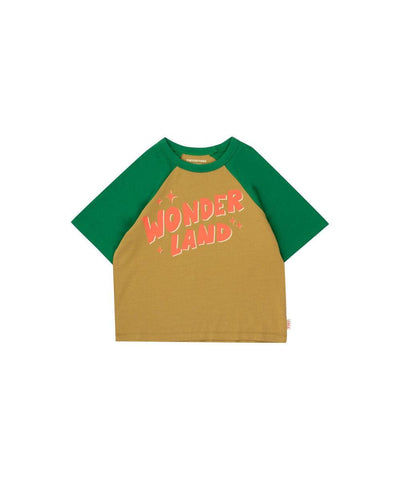 Tiny Cottons Wonderland Tee green ochre/ pine green