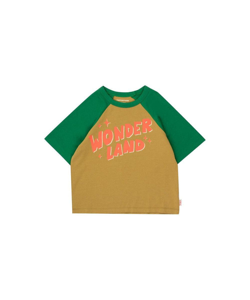 Tiny Cottons Wonderland Tee green ochre/ pine green