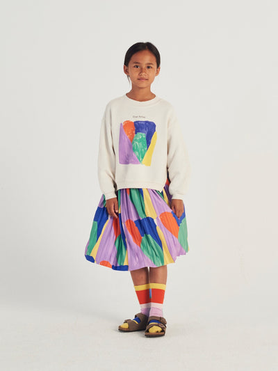 True Artist Kaleidoscope Pleated Skirt