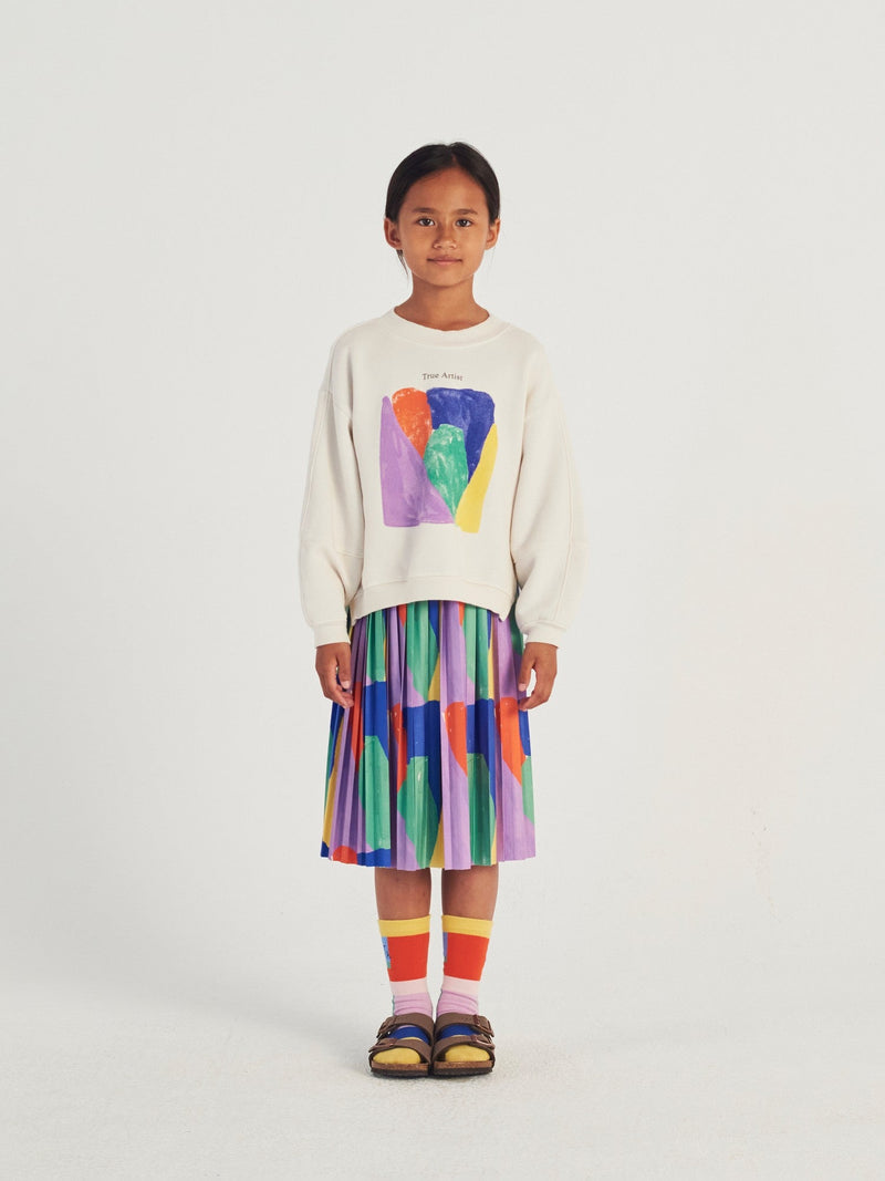 True Artist Kaleidoscope Pleated Skirt