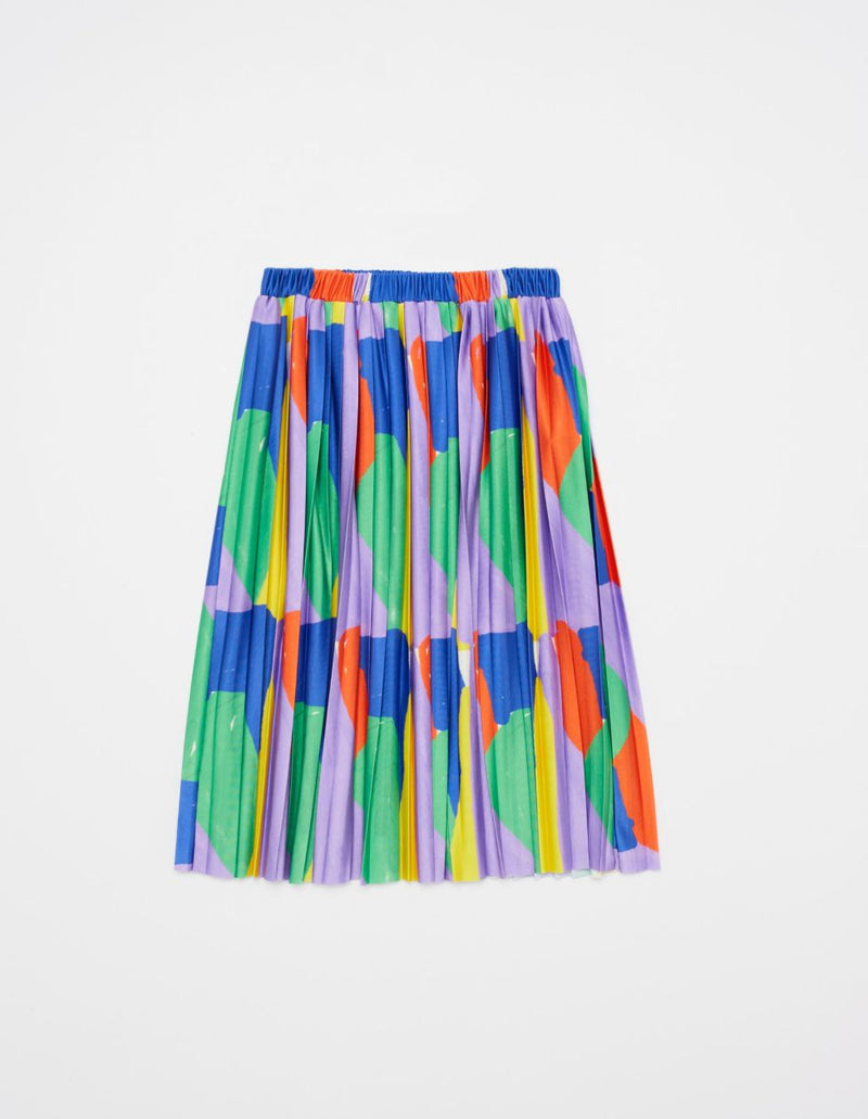 True Artist Kaleidoscope Pleated Skirt