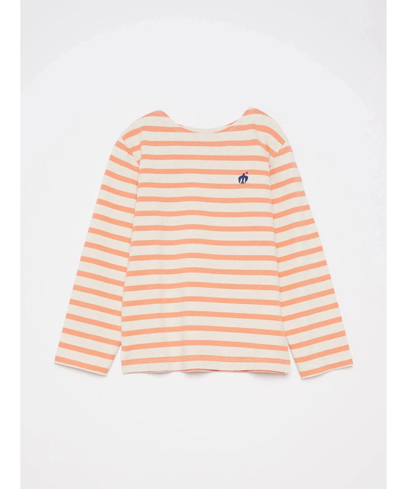 True Artist Striped Boat Neck T-Shirt