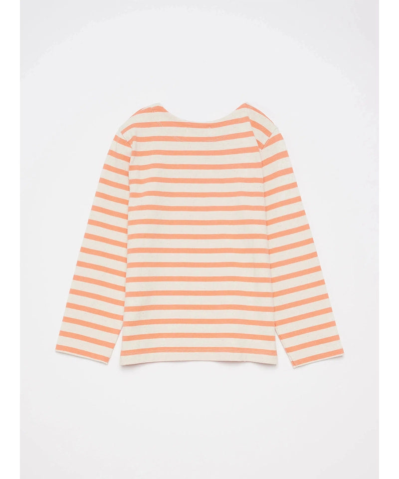 True Artist Striped Boat Neck T-Shirt