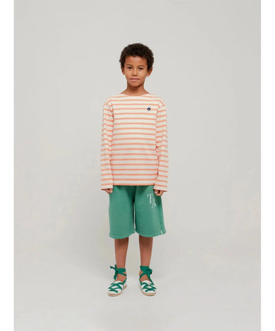 True Artist Striped Boat Neck T-Shirt