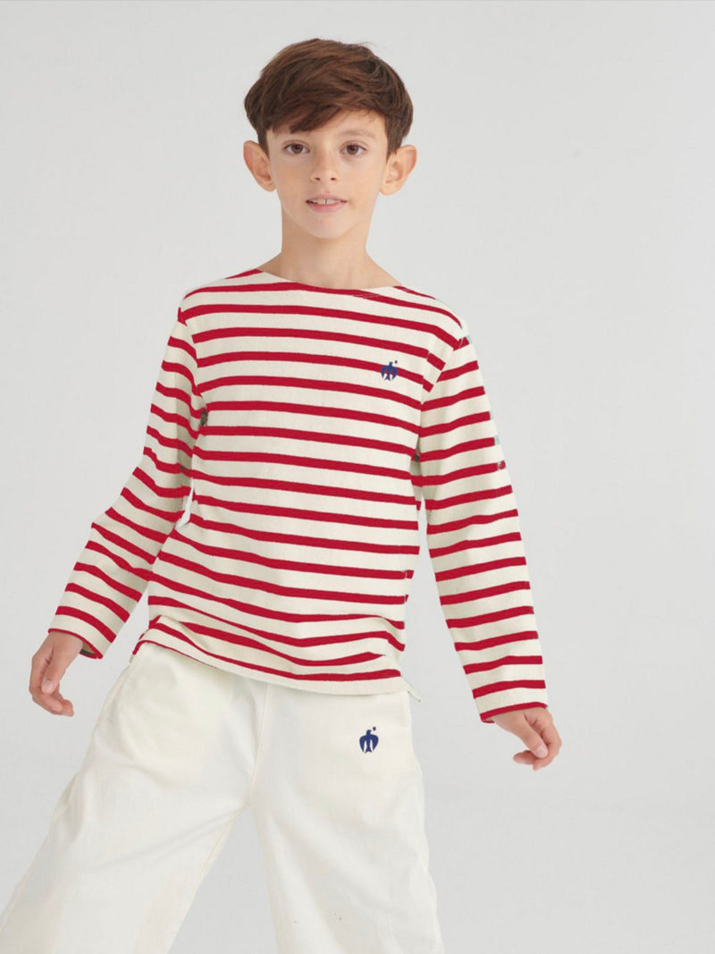 True Artist Striped T-Shirt Scarlet Red