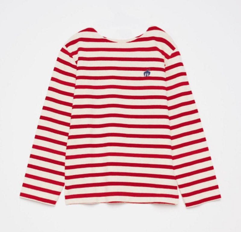 True Artist Striped T-Shirt Scarlet Red