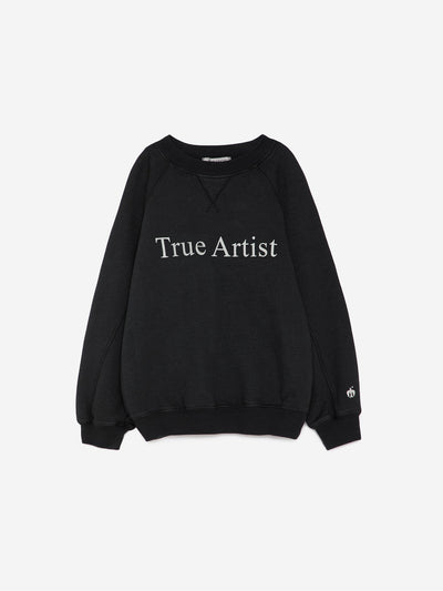 True Artist Sweatshirt Peat Black