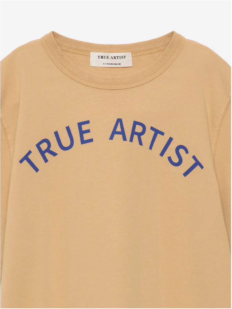 True Artist T-shirt Camel Light Brown