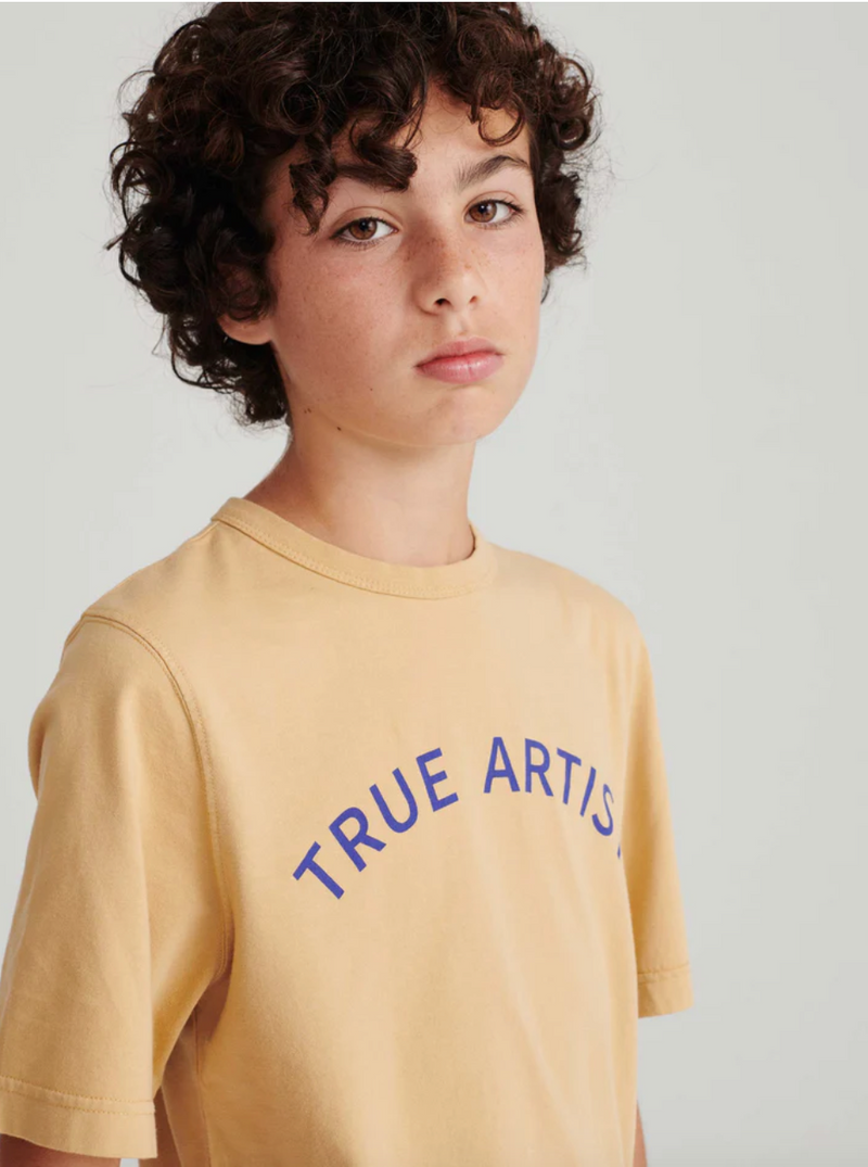 True Artist T-shirt Camel Light Brown