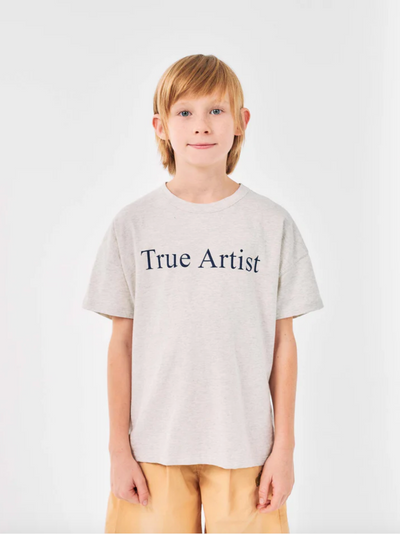 True Artist T-shirt Grey Melange