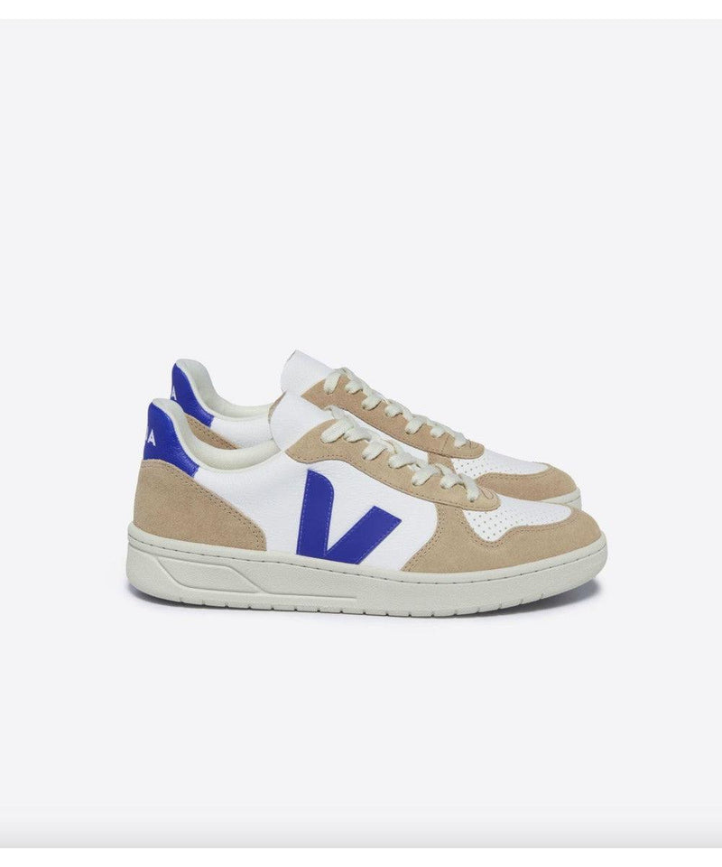 Veja Adult V-10 Leather Extra White Paros Sahara