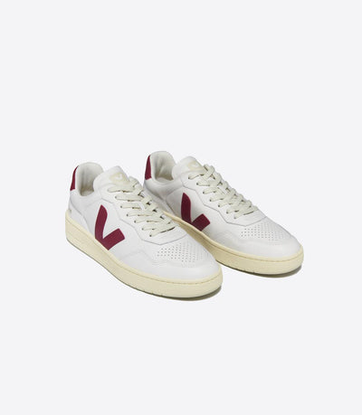 Veja Adult V-90 Leather Extra White Marsala