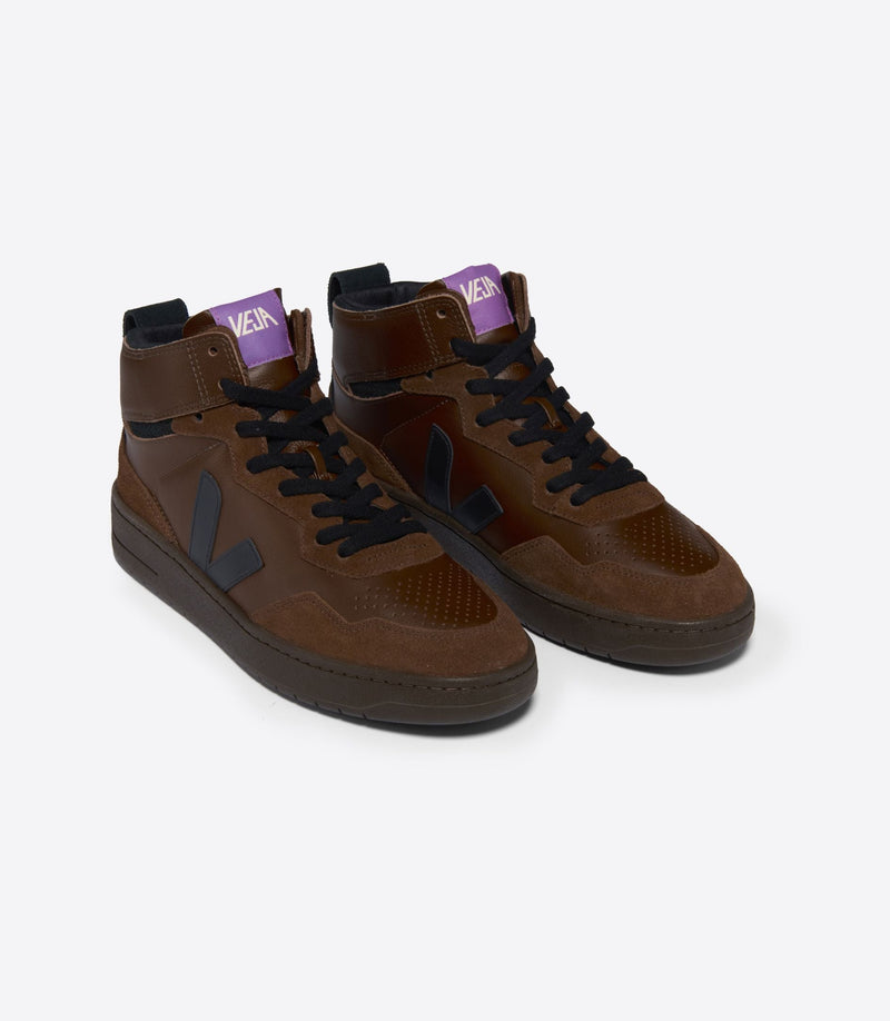 Veja Adult V-95 Leather Walnut Black