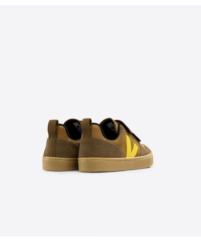 Veja Small V-10 Velcro Suede Multico Camel