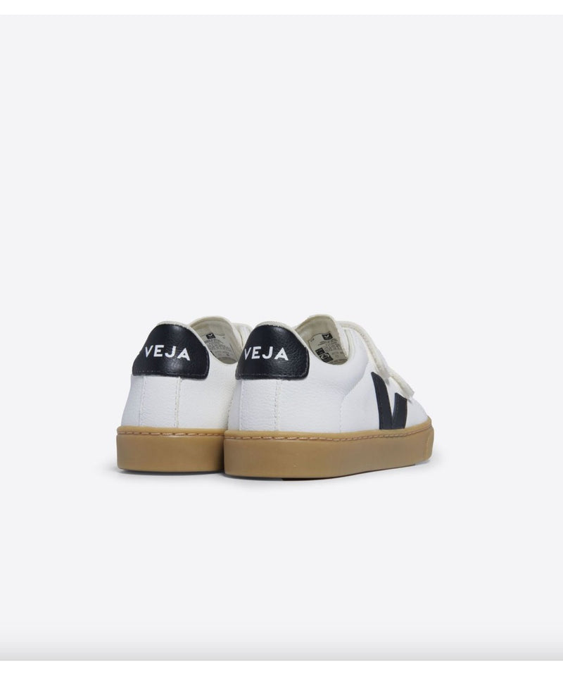 Veja Small V-10 Velcro White Black Natural