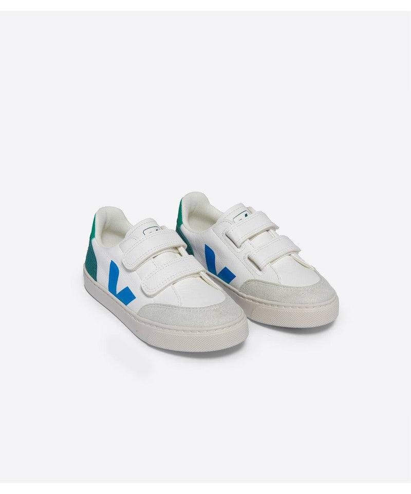 Veja Small V-12 Chromefree Leather Extra White Multico Brittany