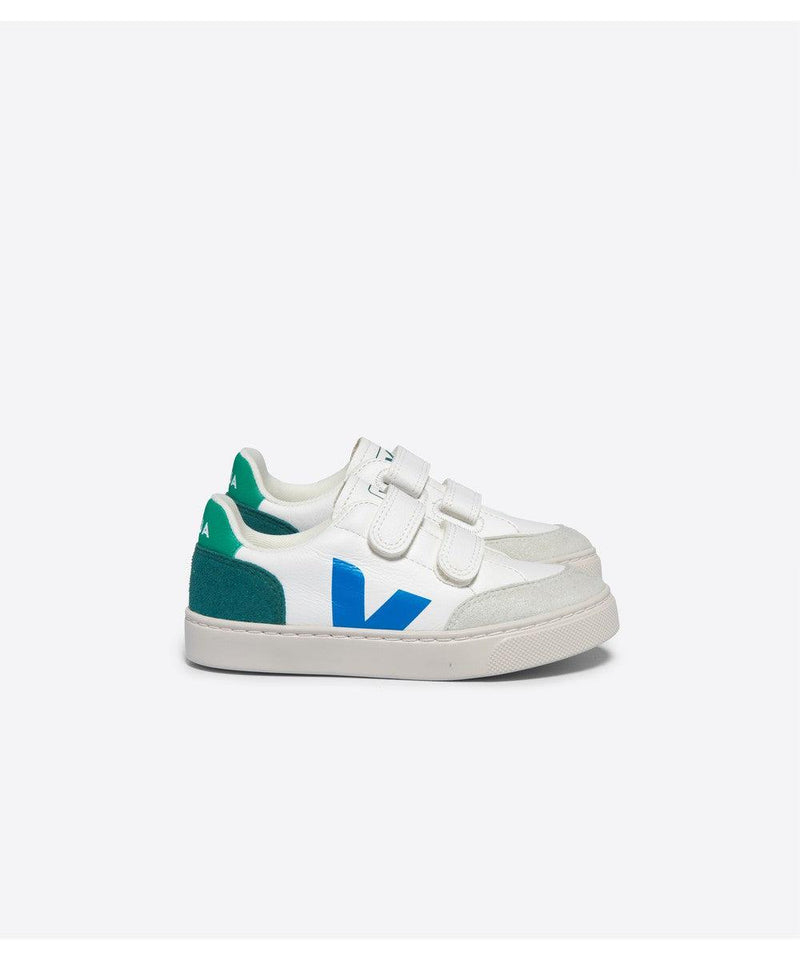 Veja Small V-12 Chromefree Leather Extra White Multico Brittany