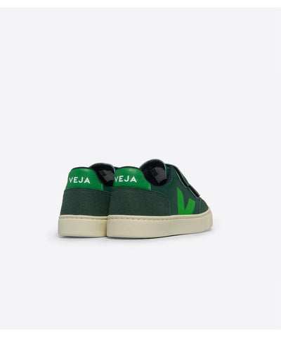 Veja Small V-12 Chromefree Leather Poker Absinthe