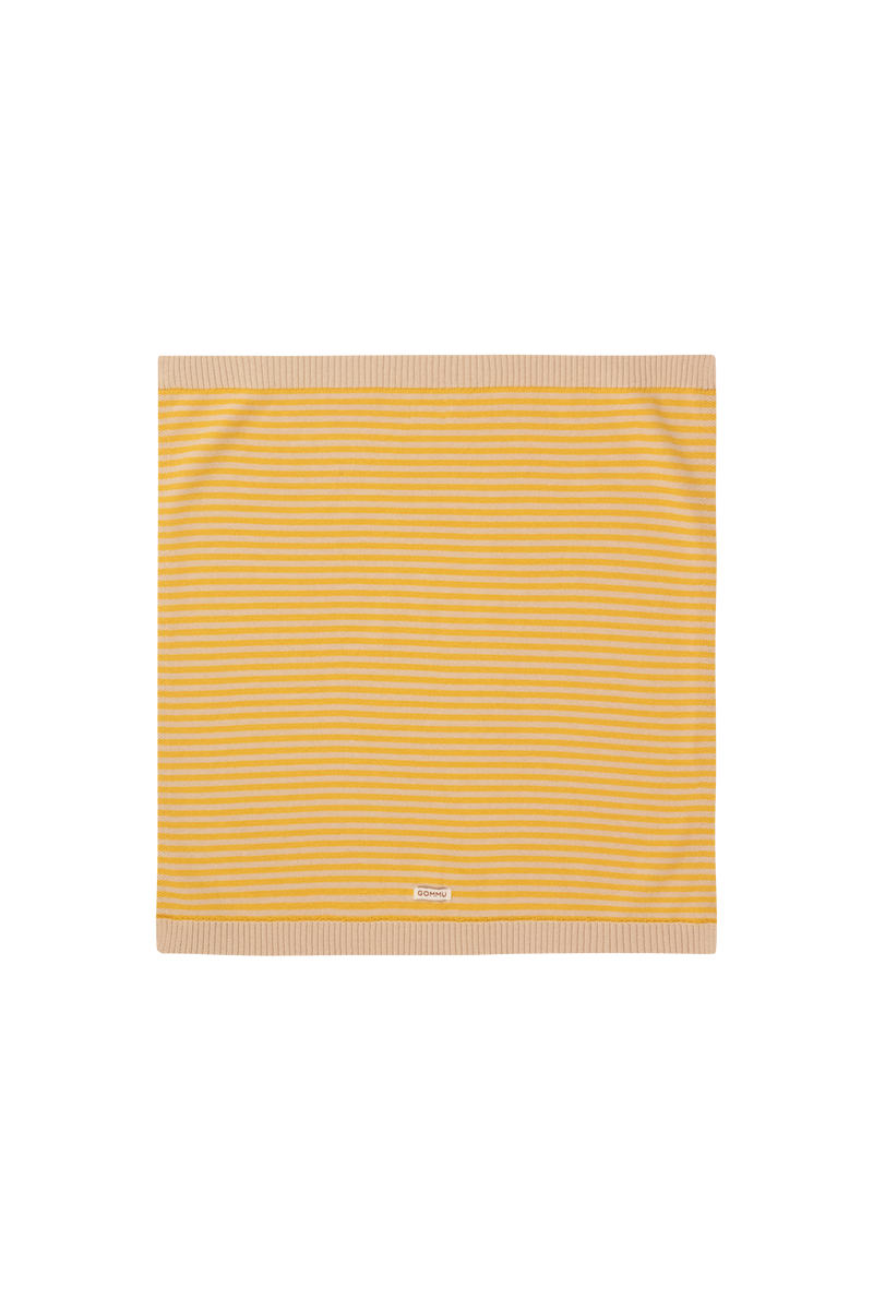 We Are Gommu Big Stripes Blanket Light Cream Mustard