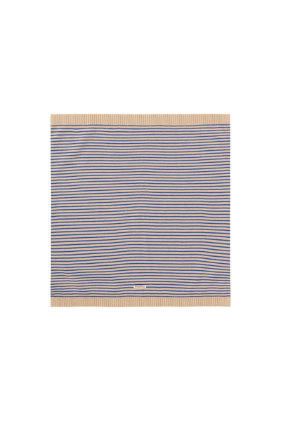 We Are Gommu French Stripes Blanket Light Cream Blue