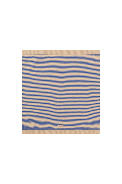 We Are Gommu French Stripes Blanket Light Cream Blue