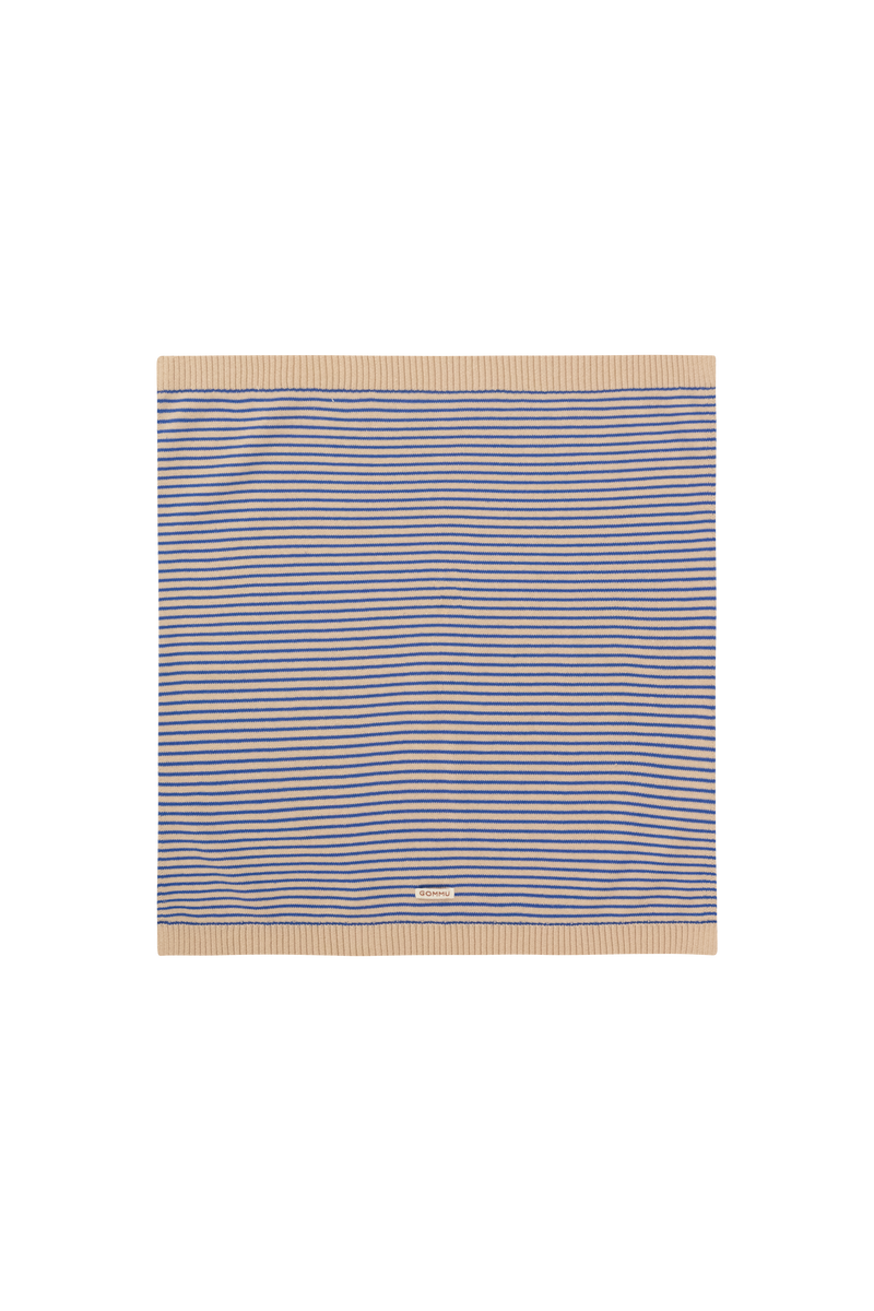 We Are Gommu French Stripes Blanket Light Cream Blue